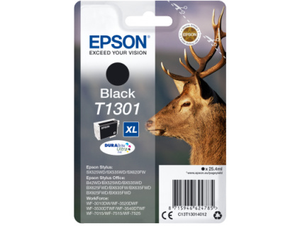Epson Singlepack Black T1301 DURABrite Ultra Ink, C13T13014012