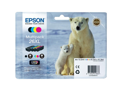 Epson T2636 Multip. 4-colours 26XL Claria Premium, C13T26364010
