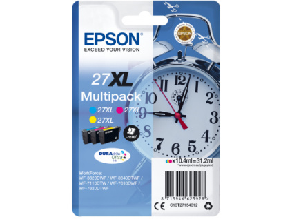 Epson Multipack 3-colour 27XL DURABrite Ultra Ink, C13T27154012