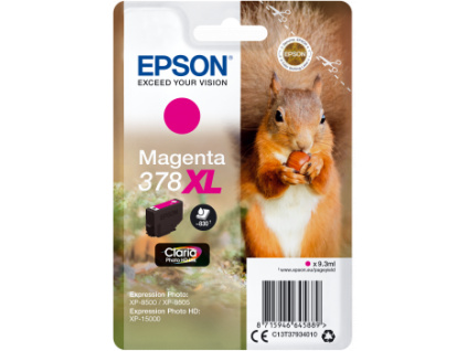 Epson Singlepack Magenta 378 XL Claria Photo HD, C13T37934010