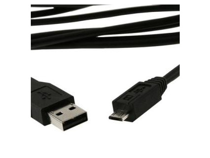 USB Kabel A Male/Micro B Male 2.0 Black HQ 1,8m, CCP-mUSB2-AMBM-6