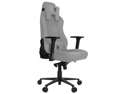 AROZZI herní židle VERNAZZA Soft Fabric Light Grey/ povrch Elastron/ světle šedá, VERNAZZA-SFB-LG