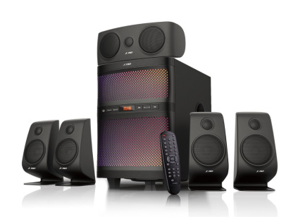 FENDA F&D repro F5060X/ 5.1/ 135W/ černé/ BT4.0/ FM rádio/ USB/SD přehrávání/ dálkové ovládání, F5060X