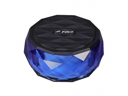 FENDA F&D repro W3/ modré/ bezdrátové/ 3W/ BT4.0/ multibarevné podsvícení/ MicroSD, W3 (blue)