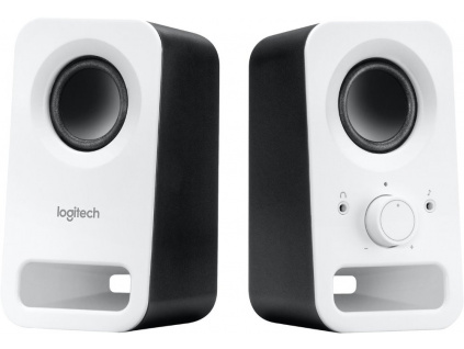 Logitech repro Z150 Multimedia Speakers/ 2.0/ 3W/ 3.5mm jack/ Snow White-bílý, 980-000815