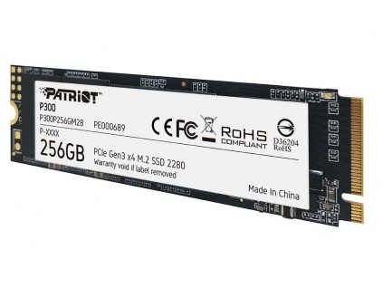 PATRIOT P300 256GB SSD / Interní / M.2 PCIe Gen3 x4 NVMe 1.3 / 2280, P300P256GM28