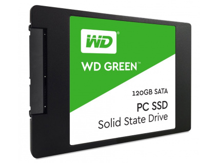 WD SSD GREEN 120GB / WDS120G2G0A / SATA 6Gb/s / Interní 2,5" / 3D NAND / 7mm, WDS120G2G0A