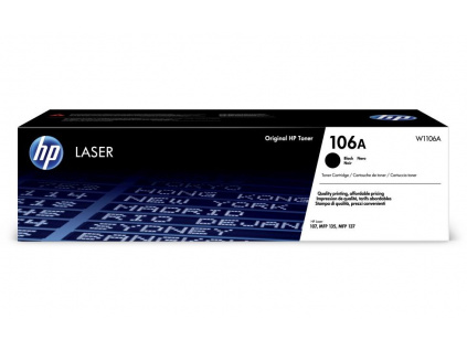 HP toner 106A (černý, 1 000str.) pro HP Laser 107a, 107w, HP Laser MFP 135a, 135w, W1106A