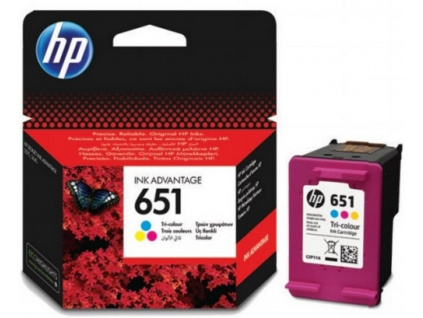 HP C2P11AE Ink Cart No. 651 pro DJ 5645, 5575, 300 stran, Tri-color, C2P11AE#BHK