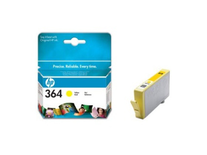 HP CB320EE Ink Cart No.364 pro D5460, C5380, 3ml, Yellow, CB320EE#BA3