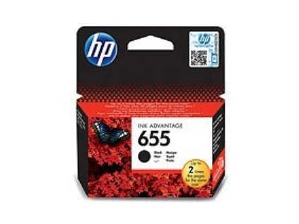 HP CZ109AE Ink Cart No.655 pro DJ4615, 5525, 14ml, Black, CZ109AE#BHK