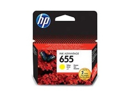 HP CZ112AE Ink Cart No.655 pro DJ4615, 5525, 600str., Yellow, CZ112AE#BHK
