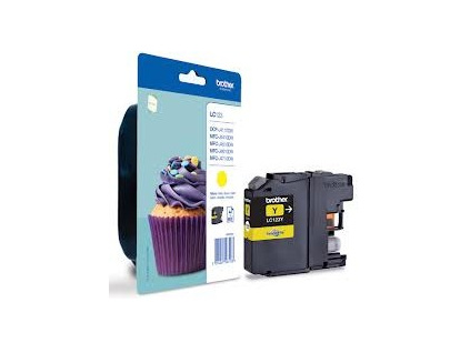 LC-123Y (inkoust yellow, 600 str.@ 5% draft), LC123Y
