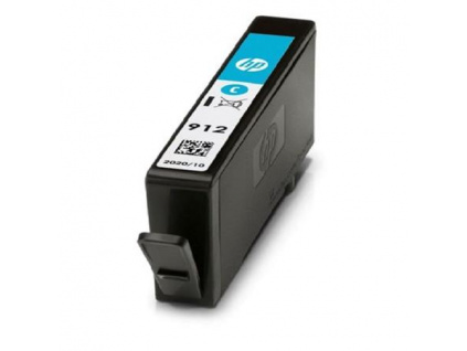 HP 912 Cyan Original Ink Cartridge stran - 315 stran pro OJ 8023, 3YL77AE#BGY