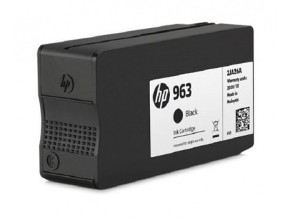 HP 963 Black Ink Cartridge - 1000 stran pro OJ 9010, 9013,9020, 3JA26AE#BGY