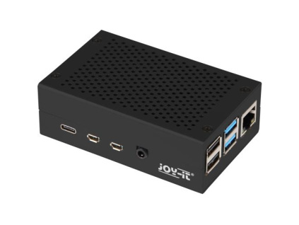 JOY-IT RASPBERRY PI case Alu pro Raspberry Pi 4 B, černá, RB-AlucaseP4+01B