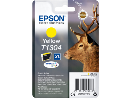 Epson Singlepack Yellow T1304 DURABrite Ultra Ink, C13T13044012