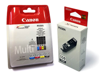 Canon PGI-550 + CLI-551 C/M/Y/BK/GY Multi pack, 6496B005