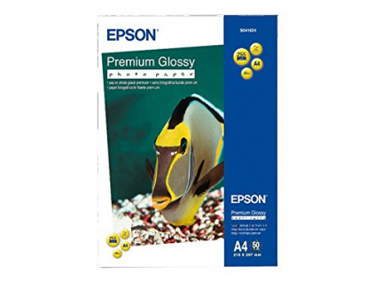 EPSON Premium Glossy Photo Paper - A4 - 50 Sheets, C13S041624