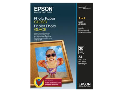 EPSON Photo Paper Glossy A3 20 listů, C13S042536