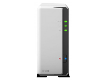 Synology DS120j DiskStation (2C/Armada3700/800MHz/512MBRAM/1xSATA/2xUSB2.0/1xGbE)