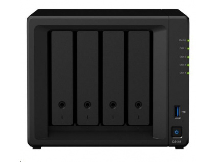 Synology DS418 DiskStation (4C/RealtekRTD1296/1,4GHz/2GBRAM/4xSATA/2xUSB3.0/2xGbE)