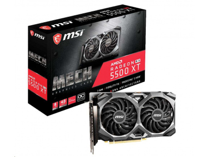 MSI VGA AMD Radeon™ RX 5500 XT MECH 8G OC, 8GB GDDR6, 3xDP, 1xHDMI  + Akční bundle hry ZDARMA v hodnotě 2599,- Kč