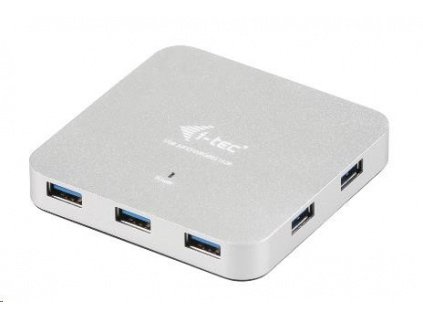 iTec USB 3.0 Hub 7-Port Metal s napájecím adaptérem, U3HUBMETAL7