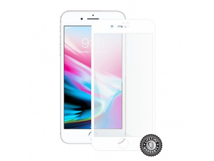 Screenshield APPLE iPhone 8 Plus Tempered Glass Protection (full COVER white), APP-TG3DWIPH8P-D