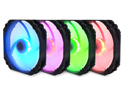 SCYTHE KF1425FD18R-P Kaze Flex 140 mm Round RGB PWM Fan 300-1800 rpm, KF1425FD18R-P