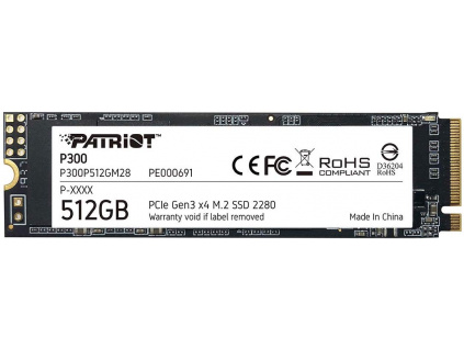 SSD 512GB PATRIOT P300 M.2 2280 PCIe NVMe, P300P512GM28
