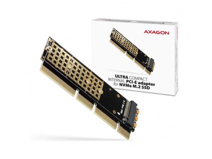 AXAGON PCEM2-1U, PCIe x16/x8/x4 - M.2 NVMe M-key slot adaptér, 1U, PCEM2-1U