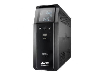 APC Back UPS Pro BR 1600VA, Sinewave,8 Outlets, AVR, LCD interface, BR1600SI