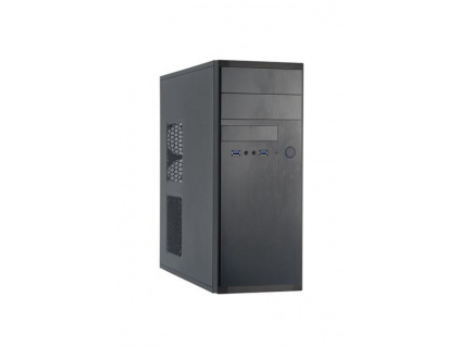 CHIEFTEC skříň Elox Series HQ-01B-OP, Miditower, USB 3.0, Black, bez zdroje, HQ-01B-OP