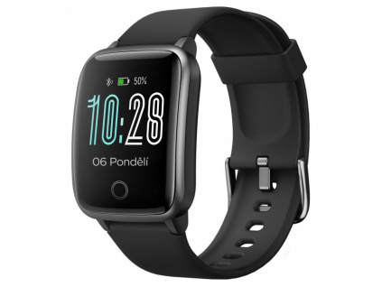 UMAX chytré hodinky U-Band P2-L Black/ 1,3" TFT/ Bluetooth 4.2/ nRF52832/ IP68/ iOS 8.0 +/ Android 4.4 +/ CZ Veryfit PRO, UB535