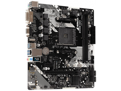 ASRock B450M-HDV R4.0 / AM4 / 2x DDR4 DIMM / HDMI / DVI-D / D-Sub / M.2 / mATX, B450M-HDV R4.0