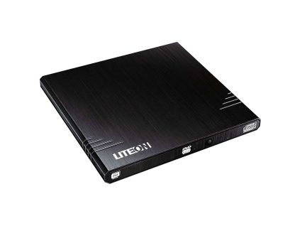 DVDRW/RAM Lite-On eBAU108 USB externí slim černá, eBAU108-L11