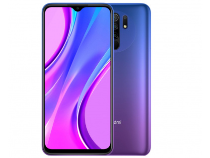 XIAOMI Redmi 9 fialový 4GB/64GB mobilní telefon (Sunset Purple, USB-C, 6.53in, 5020mAh, CZ distribuce), 28426