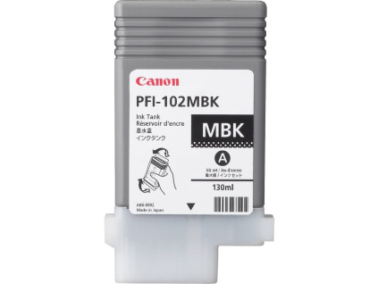 Canon Zásobník inkoustu PFI-102MBk/ iPF-500/ 6x0/ 7xx/ LP-xxx/ Matný černý, 0894B001