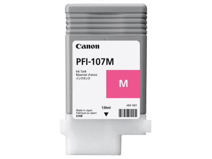 Canon inkoustová náplň PFI-107m/ purpurová/ 130ml