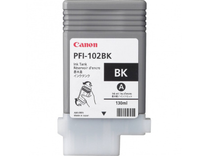 Canon Zásobník inkoustu PFI-102Bk/ iPF-500/ 6x0/ 7xx/ LP-xxx/ Černý