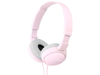 SONY sluchátka náhlavní MDRZX110/ drátová/ 3,5mm jack/ citlivost 98 dB/mW/ růžová, MDRZX110P.AE