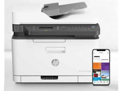 HP Color Laser MFP 179fnw Printer MFP (A4,18/4 ppm,,barevná, USB, Ethernet, Wi-Fi,Fax,ADF)/náhrada za C480FW, 4ZB97A#B19