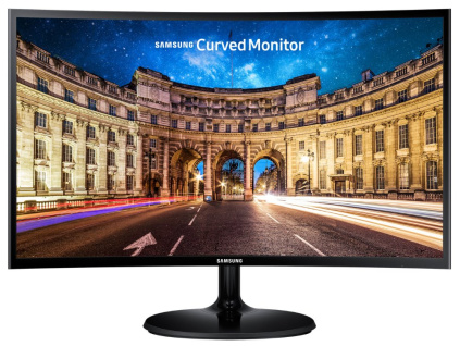 SAMSUNG 27" C27F390F/ VA/ FHD/ 16:9/ 4ms/ 60Hz/ matný/ HDMI/ D-sub/ sluchátka/ černý