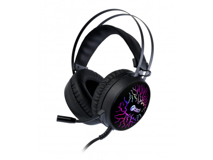 Herní sluchátka C-TECH Astro (GHS-16), casual gaming, LED, 7 barev podsvícení, GHS-16