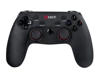 C-TECH gamepad Lycaon pro PC/PS3/Android, 2x analog, X-input, vibrační, bezdrátový, USB