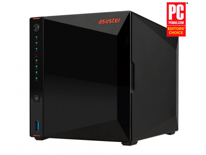 Asustor NAS Nimbustor 4 AS5304T / 4x 2,5"/3,5" SATA III/ Intel Celeron J4105 1.5 GHz/ 4GB/ 2x 2.5 GbE/ 3x USB 3.0/ HDMI, AS5304T