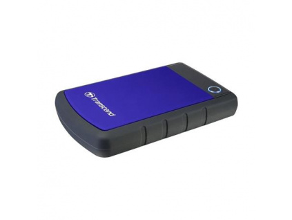 TRANSCEND 4TB StoreJet 25H3B, 2.5”, USB 3.0 (3.1 Gen 1) Externí Anti-Shock disk, tenký profil, černo/modrý, TS4TSJ25H3B