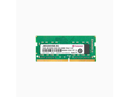 SODIMM DDR4 8GB 3200MHz TRANSCEND 1Rx8 1Gx8 CL22 1.2V, JM3200HSB-8G