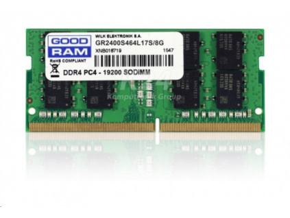 SODIMM DDR4 8GB 2400MHz CL17 GOODRAM, GR2400S464L17S/8G